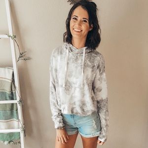 Cropped lounge hoodie